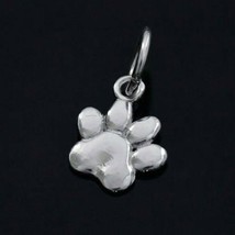 Real 925 Sterling Silver Dog Paw Charm Pendant For charm Bracelet Unisex... - £15.47 GBP