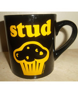 Sexy Slang &quot;Stud&quot; Muffin Collectible Black Color Ceramic Coffee Novelty ... - $570.01 MXN