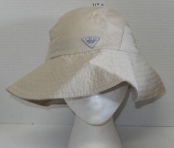 Columbia PFG Bucket Hat Fishing Golf Beach Beige Womans Small Cap - $279.66 MXN
