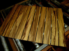 Ten (10) Pieces Thin, Kiln Dried, Sanded Exotic Black Limba 24 X 3 X 1/4&quot; Wood - £55.15 GBP