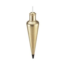 Empire Level 908BR 8-Oz Solid Brass Plumb Bob with Extra Hardened Steel Tip - £31.41 GBP