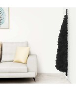  Artificial Half Christmas Tree Black PVC, Steel Slim - $993.00 MXN
