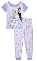 Disney Frozen 2 Cotton Snug-Fit Pajamas Sleepwear Set Toddler&#39;s 2T 3T 4T 5T - £10.44 GBP