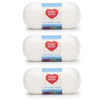 Red Heart E746-9600 Red Heart Soft Baby Steps Yarn - White - £28.02 GBP