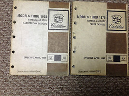 1967 1968 1969 1970 1972 1973 1974 1975 Cadillac Parti Catalogo Manuale Set OEM - £314.87 GBP