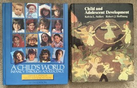 Lot 2 textbooks: Child and Adolescent Development, A Child&#39;s World Infan... - $3.99