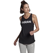 adidas womens Essential Loose Tank Top GL0566 Black/White  Size Small - $17.87