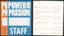 Pair of Stevie Ray Vaughan/Joe Cocker Backstage Passes from the 1990 Power and.. - £17.84 GBP