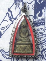 Old Phra Chai Pendant Bucha Ngan Ayutthaya Samrit Angkor Cambodia Rare Thai Amul - £63.94 GBP