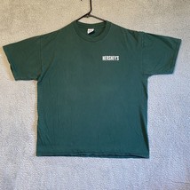 Vintage Jerzees Mens XL Hersheys Chocolate Green Promo T-Shirt - $17.42