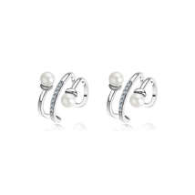 Pearl Ear Cuff Clip on Earrings - £37.23 GBP