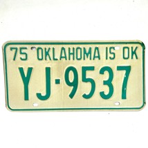 1975 United States Oklahoma Oklahoma County Passenger License Plate YJ-9537 - £14.70 GBP