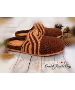 Clogs with crochet Braids * Slippers * Pdf crochet pattern * Afghan yarn... - $66.13 MXN