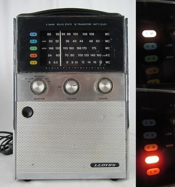 Primary image for vintage radio LLOYD'S 9N57B-37A transistor portable MULTI-BAND 1970s JAPAN works