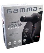 GAMMA+ Absolute Power Tourmaline Ionic Professional Hair Dryer Matte Bla... - $108.21 CAD