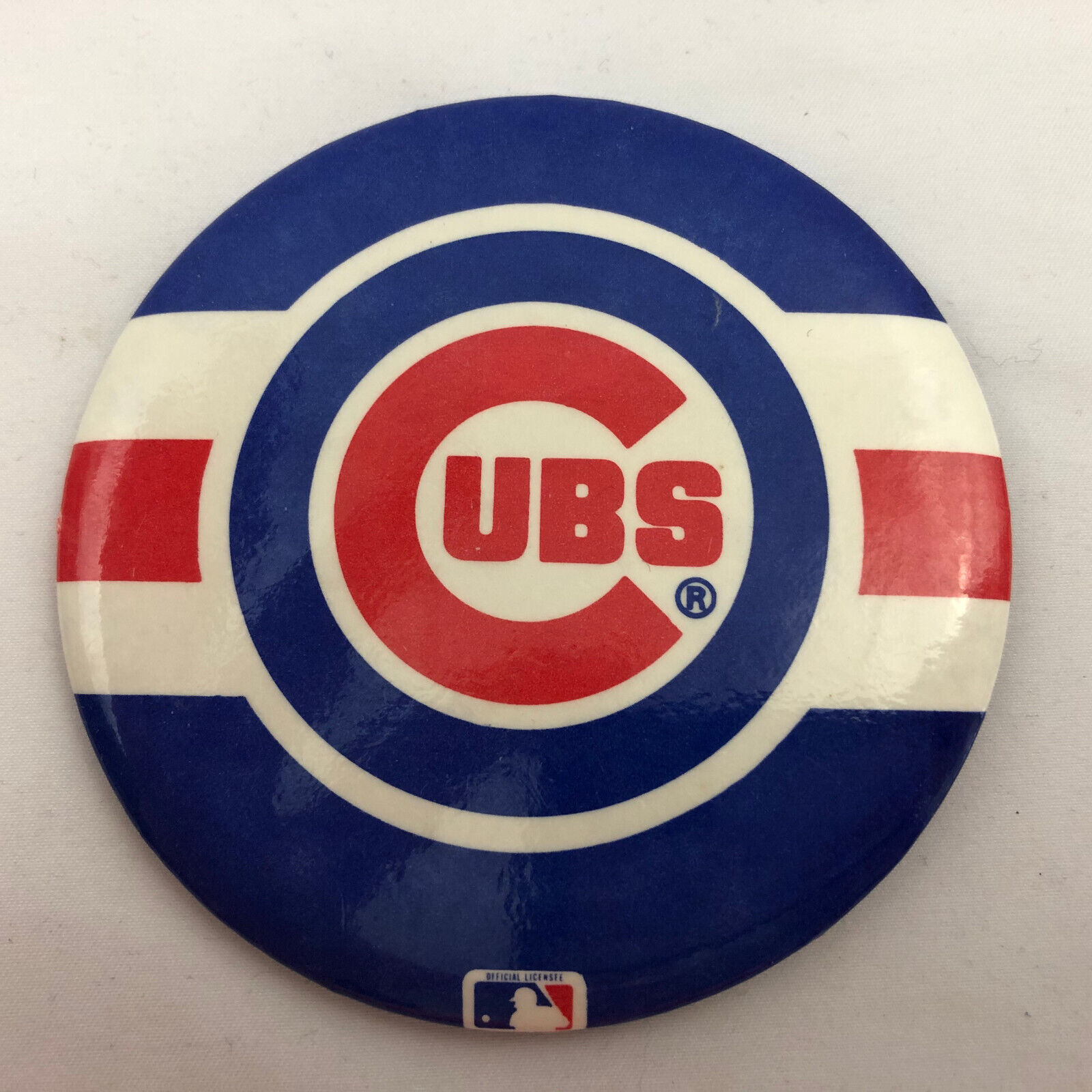 Primary image for Vintage Chicago Cubs MLB Baseball Pin Button Pinback 3 3/8 "