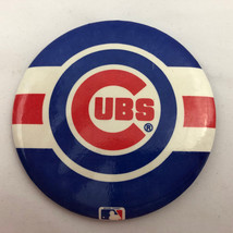 Vintage Chicago Cubs MLB Baseball Pin Button Pinback 3 3/8 &quot; - $7.73