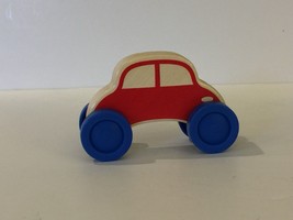 1 Wood Works Wooden Toy Stacking Car Red Baby Toddler - $5.99