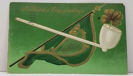 St. Patrick&#39;s Day Greetings Embossed 1909 Erie to Cooperstown Pa Postcard G16 - £3.73 GBP