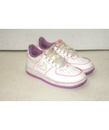 Nike Air Force 1 Low GS Contrast Stitch Fuchsia Glow DC9672 110 Girl Siz... - $39.59