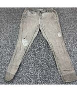 Free People Jeans Women 2 Gray Pants Striped Faded Distressed Straight 3... - $527.87 MXN