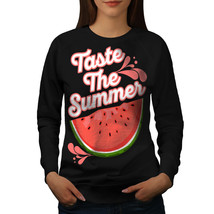 Wellcoda Taste Fresh Summer Womens Sweatshirt, Watermelon Casual Pullover Jumper - £23.18 GBP+