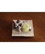Vtg Hagen Renaker 3 Mice &amp; Cheese Ceramic Mini Figures Set Of 4 On Card ... - £27.54 GBP