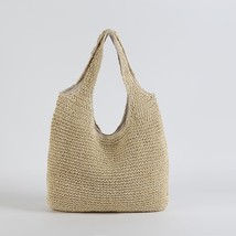 Fashion Straw Women Shoulder Bags Paper Woven Female Handbags Large Capacity Sum - £40.33 GBP