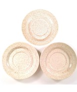 Homer Laughlin Country Sage Saucers Plates Set of 3 Speckled Brown on Be... - $7.55