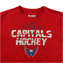 Washington Capitals NHL T Shirt Mens M Red Majestic Cool Base Evolution Tee - $23.51