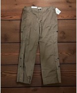 NWT Merona Wide Leg Pants Tan Brown Cotton Size 12 Contour Fit - $422.46 MXN