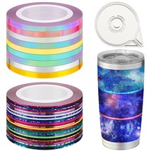 69 Rolls 1 Mm 3 Mm Line Striping Tape For Tumblers Making Holographic Pi... - £14.46 GBP