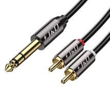 J&amp;D 1/4 inch TRS to Dual RCA Audio Cable, Gold Plated Copper Shell Heavy Duty 6. - £14.85 GBP
