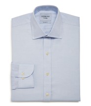 Ledbury Mens Freeman Oxford Slim Fit Dress Shirt Size 16.5/35 Color Ligh... - $135.00