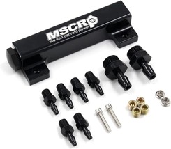 6 Port Vacuum Block Intake Manifold Kit Fuel Wastegate Turbo Boost 1/8NP... - $894.86 MXN