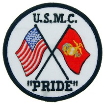 U.S.M.C. Pride Patch Black &amp; White 3&quot; - $10.31