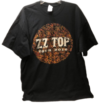 $25 ZZ Top Tour 2016 Concert Rock Roll Music Double Sided Black T-Shirt 2XL - £23.50 GBP