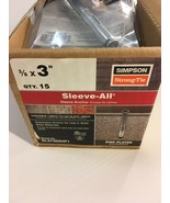 3/8 X 3“ Simpson Strong-Tie Sleeve-All Sleeve Anchors (15) - $26.29