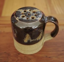 Vtg Handmade Glazed Stoneware Ceramic Studio Pottery Rustic Spice Cheese... - $24.74
