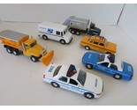 6pc Diecast Pull Back Vehicles Shing Fat Huiyang Mail Taxi Police Truck H5 - $13.90