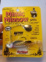 Mimic Minnow Spin 1/4 Oz Jigs Spinner Bait Bass Trout Walleye Mms4 Silve... - $10.39