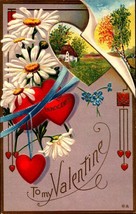 Vintage Embossed Postcard Innocence- To My Valentine. Series No 34. Hearts BKC - £5.57 GBP
