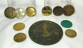 Free Mason Masonic Tall Cedar Grand Lodge Lot Of 10 Coin Tokens &amp; Paperw... - £47.92 GBP