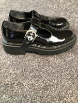 Circus Sam Edelman Mary Jane Shoes Size 7.5 Black Emelia Patent Lug Sole Goth - £26.71 GBP