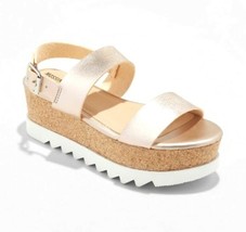 Nuevo Mossimo Mujer Dorado Lizzie Plataforma Sandalias de Verano - $19.95