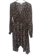 Women’s Apricot Black Floral Smocked Dress, Size 8 - €18,56 EUR