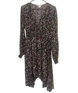 Women’s Apricot Black Floral Smocked Dress, Size 8 - €18,59 EUR