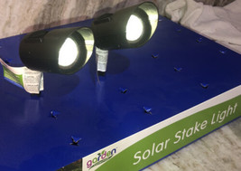 2ea Solar Powered Garden LED Stake Light-Spot Light-Landscape-BRAND NEW-... - £9.23 GBP
