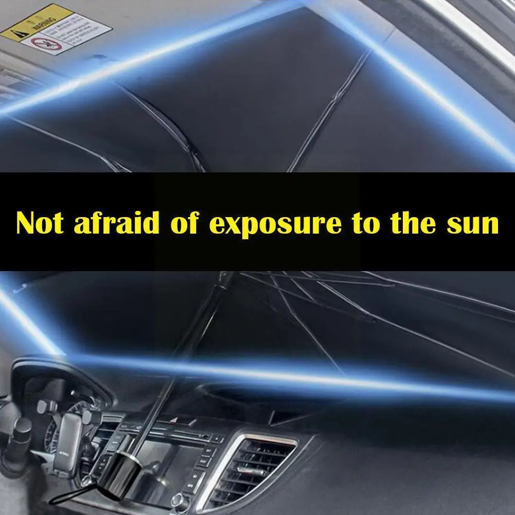Car Sunshade Windshield Umbrella Front Sun Shade Parasol Accessories Summer - £9.85 GBP