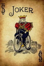 Playing Card Poster - Joker #10 Canvas Art Poster 16&quot;x 24&quot; - £22.67 GBP